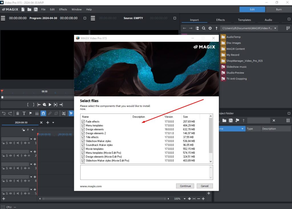 MAGIX Video Pro X 15