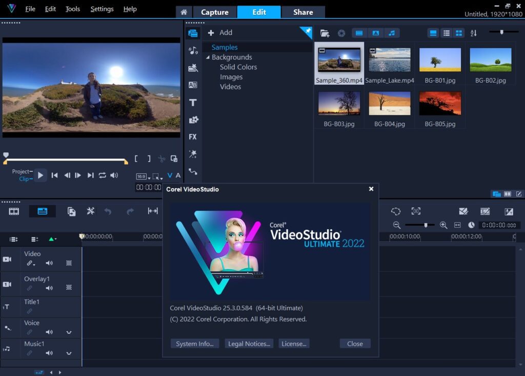 Corel VideoStudio Ultimate 2022 Corel VideoStudio Ultimate 2022